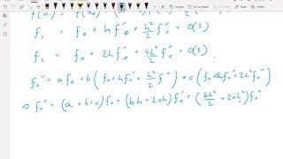 Derivation of a finite difference method