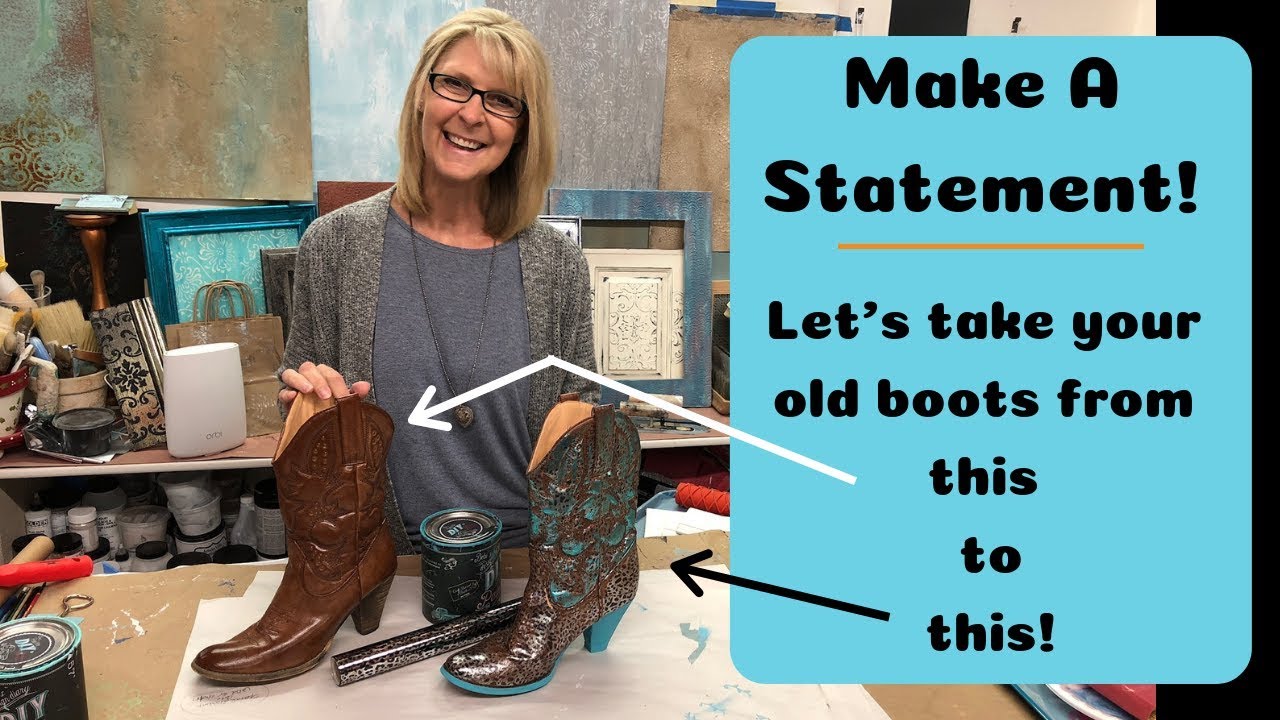 Transform Your Cowgirl Boots using Metallic Foils