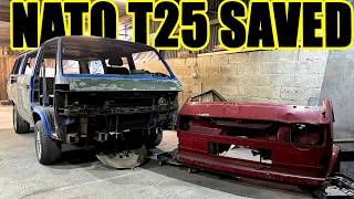 CUT The whole Front off my VW T25 Nato van  ... VW T25 T3 Vanagon