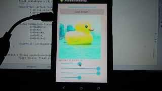 Scale color and alpha of colormatrix with setScale()