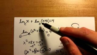 How to solve complex logarithmic equations part 2