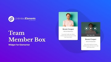 Team Member Box Overlay Widget for Elementor