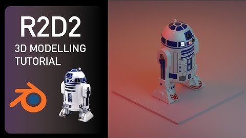R2D2 - 3D Modelling Time-lapse Tutorial | Blender 2.8