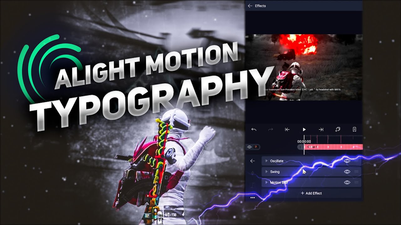 Tutorial Typography In Alight Motion 3d Camera Movement / Typography 3D ...