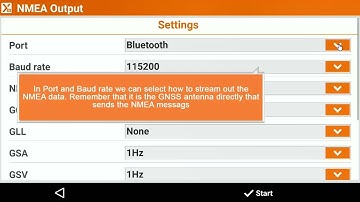 X-PAD Tutorials: GNSS How to start NMEA streaming