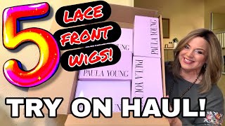5 Lace Front WIGS from Paula Young Try On Haul + BIG Announcement 🎉