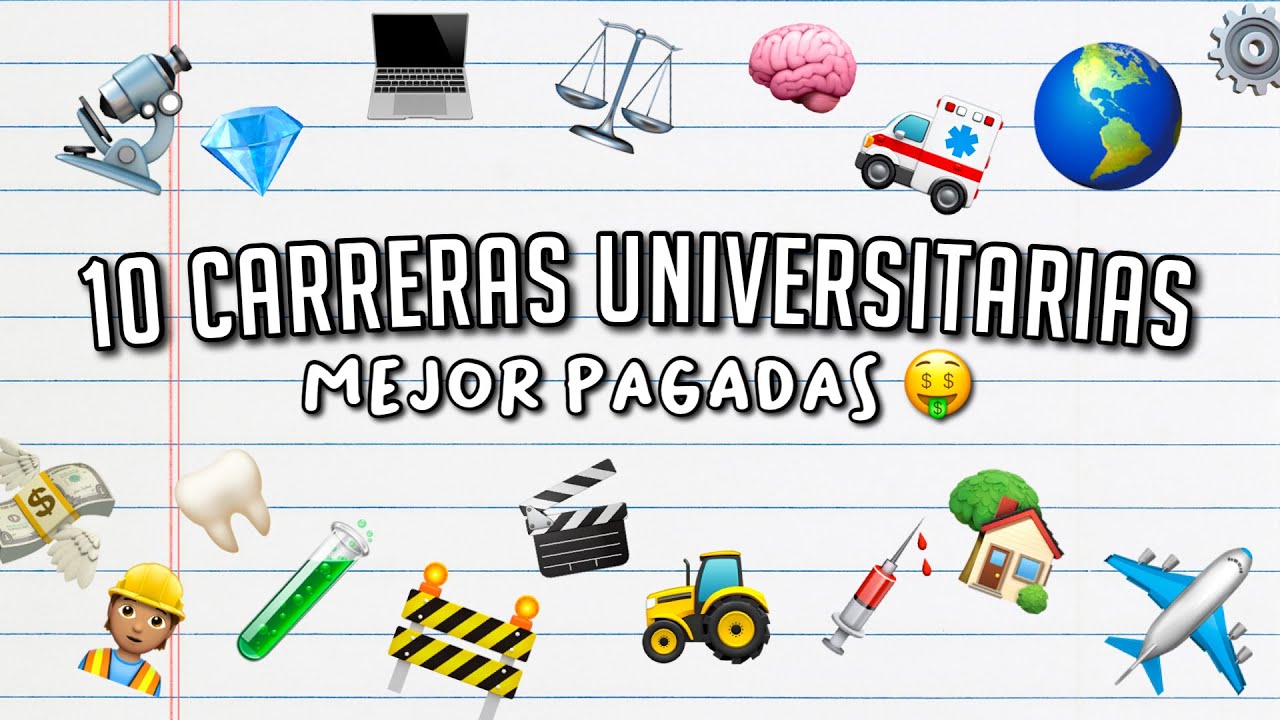 TOP 10 CARRERAS universitarias MEJOR pagadas en 2021 🤑 - YouTube