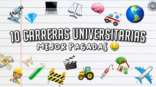 TOP 10 CARRERAS universitarias MEJOR pagadas en 2021 ?