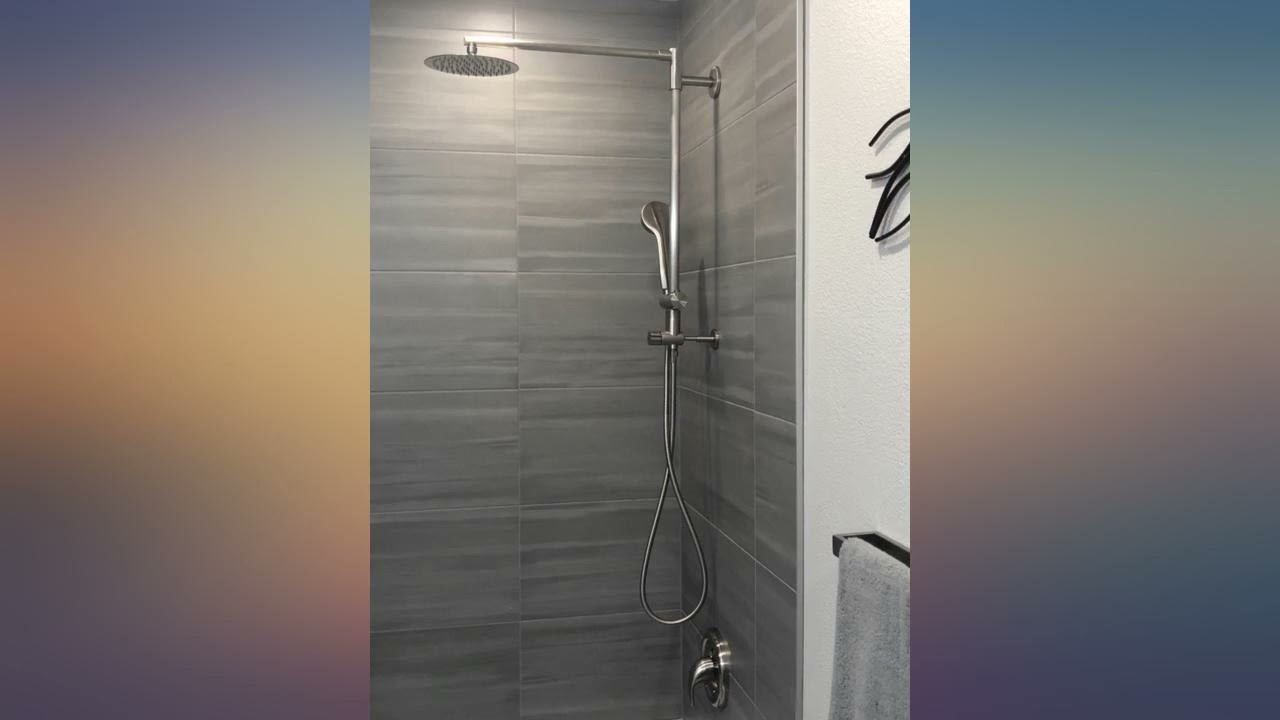 Polaris 3 Retrofit Rain Shower System, 3Setting Handheld Shower Combo