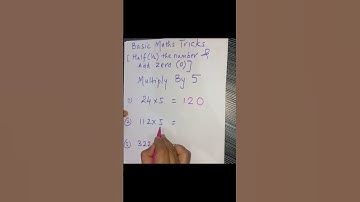 maths trick (half the number and add 0) eg. 5 you can take whatever number you want #coolmaths