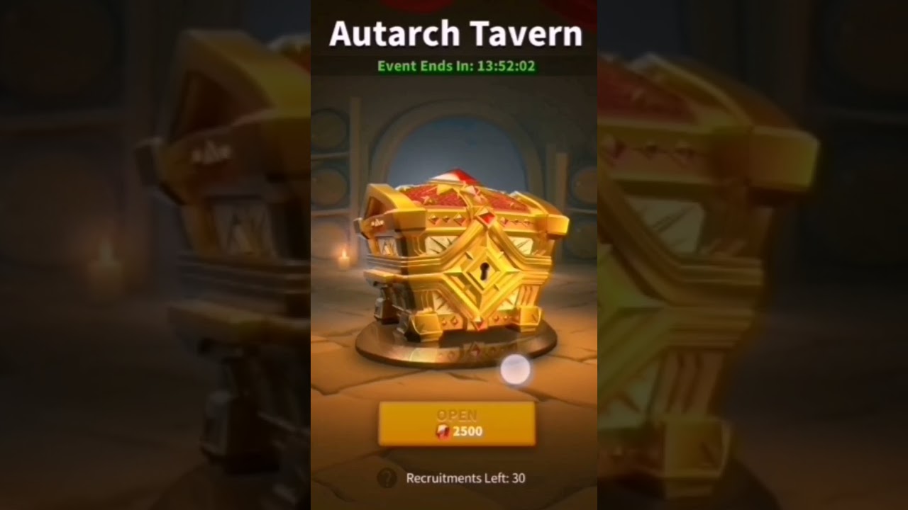 Autarch Tavern is the Best Tavern | Rise of Kingdoms