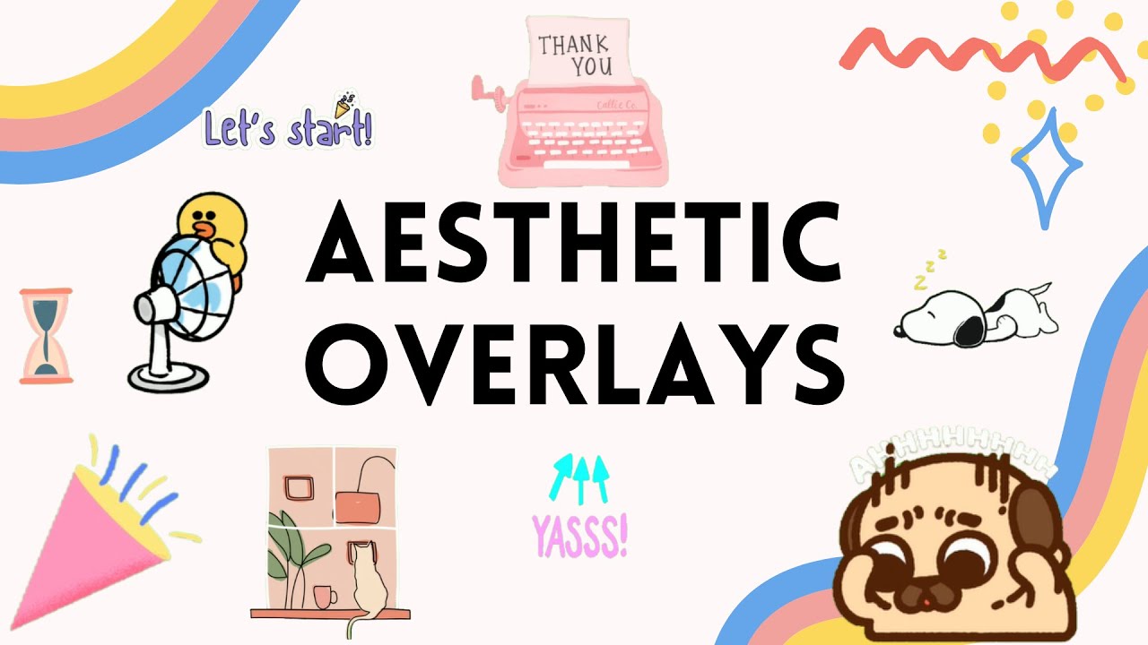 FREE Aesthetic Green Screen OVERLAYS and STICKERS  - Subscribe Button, Cartoons, Text Bubbles, Etc!