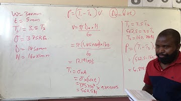 solving Questions on belt drive (mechano N4)