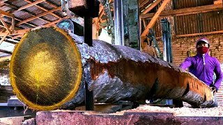 Old Coconut Lumber Sawmill Explodes! Homemade Sawmill Tested to the Limit