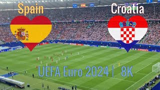 Spain - Croatia | UEFA Euro 2024 | 8K