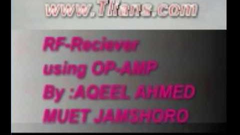 RF Receiver Using OP-AMP IC