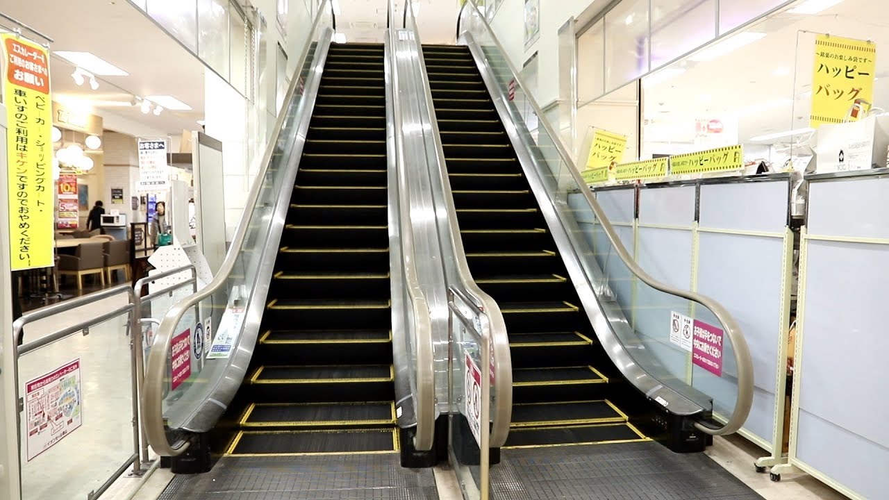 【エスカレーター放送】イオンモール津山　日立製