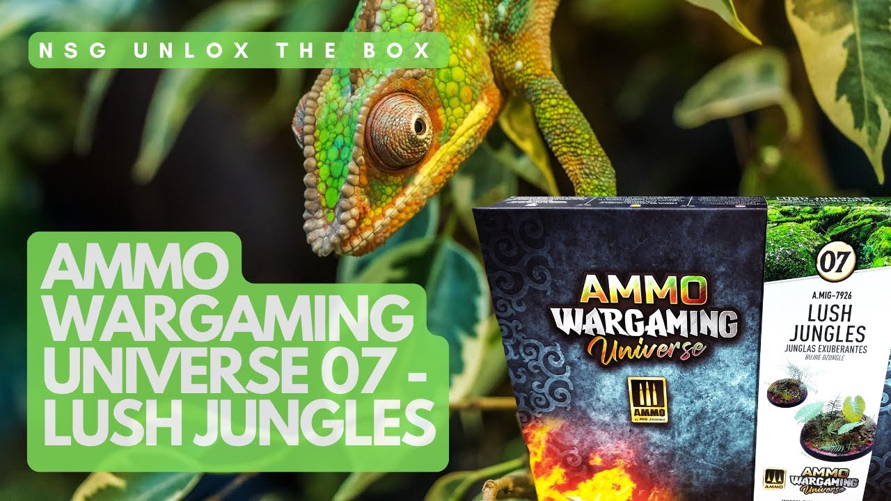 Lush Jungles - Ammo Wargaming Universe (Unboxing) - MIG Jimenez (Basing Set) | NSG Unlox The Box