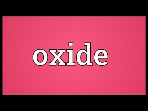 Oxide Meaning