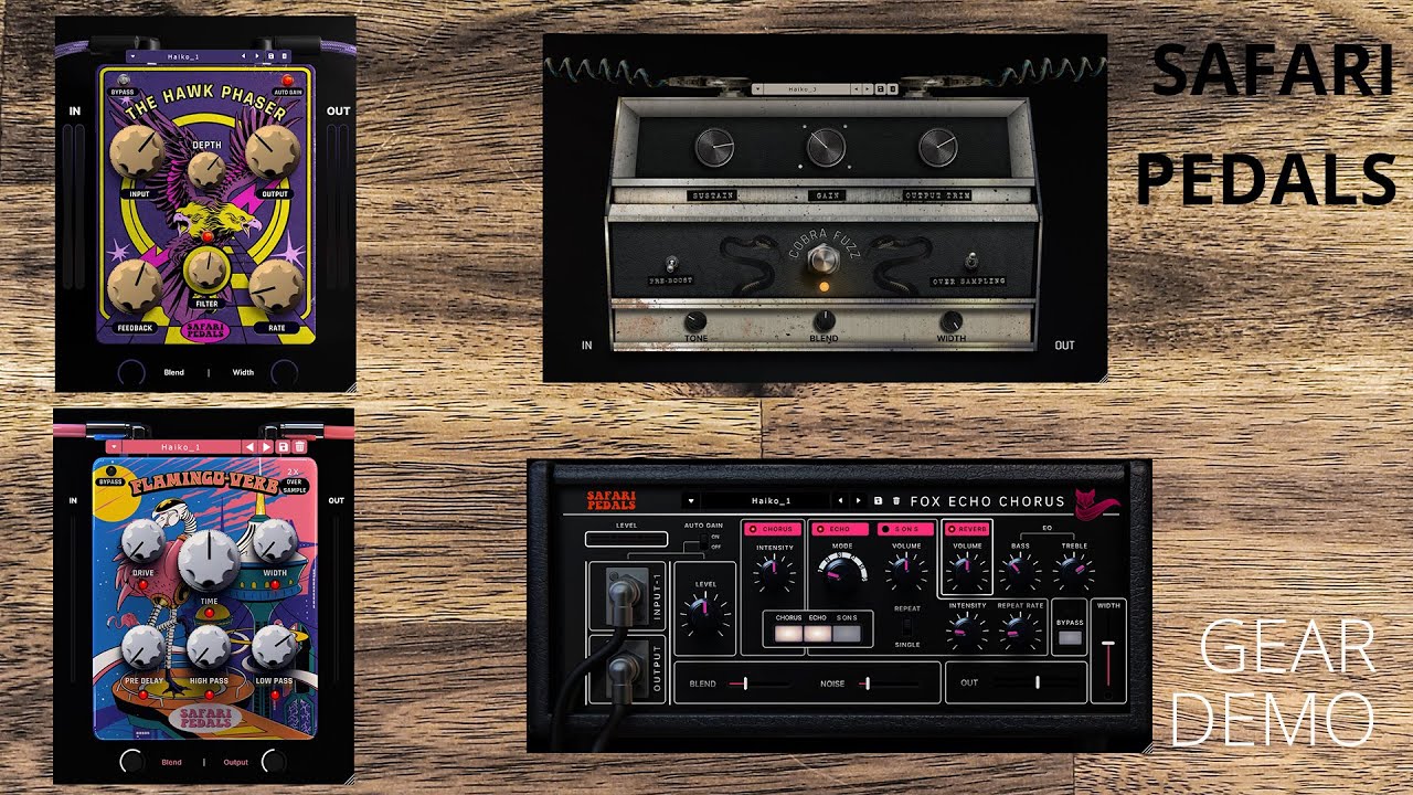 How do the Safari Pedals Plugins sound on guitar?