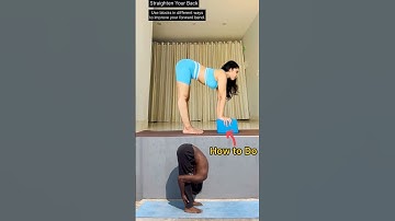 Uttanasana Progress | Forward Fold Before vsAfter #yogashorts #forwardbend