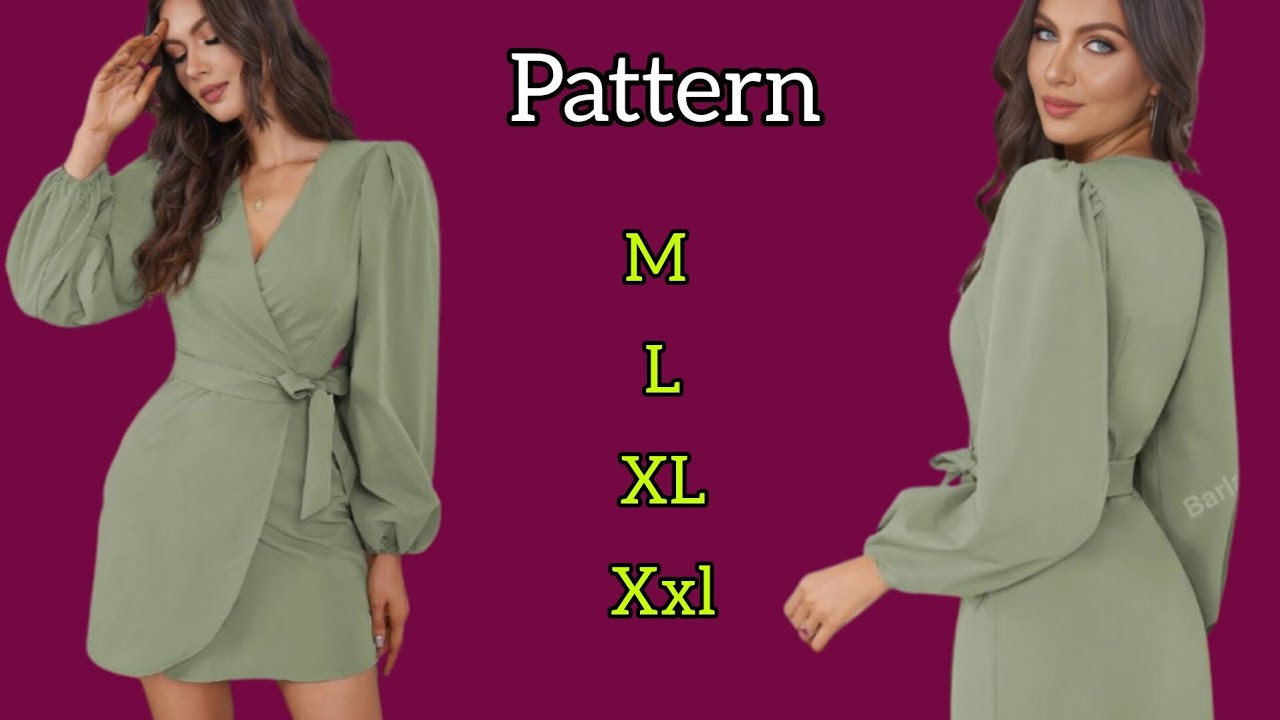 Wrap Dress Pattern Making | Step-by-step Guide for Beginners - YouTube