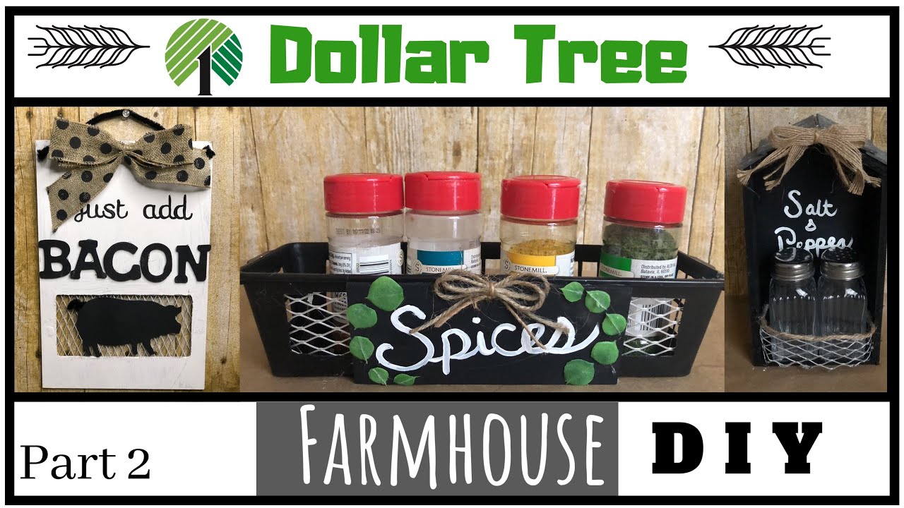 DOLLAR TREE DIY | Farmhouse Home Decor - YouTube