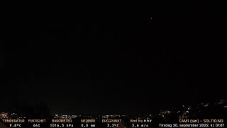Timelapse Cam 1 - Natt til 20. september 2022