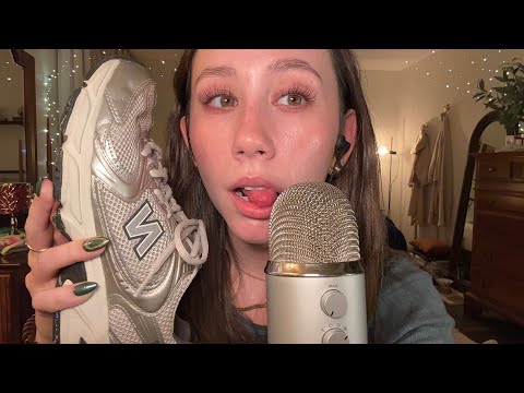 ASMR | Sneaker Tapping/Scratching and Mouth Sounds