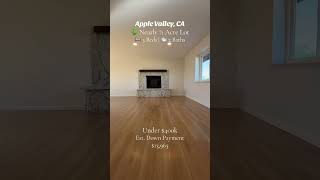 🏡 Apple Valley Home UNDER $400K! 🔥 3 Bedrooms   Nearly HALF-ACRE Lot | NO HOA!