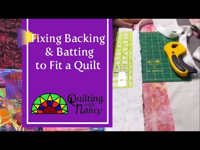 How to Join Quilt Batting Pieces Together 