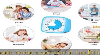 Yunbaoit Upgraded 60 Minute Visual Timer with Protective Case Silent Countdown Timer for Kids with
