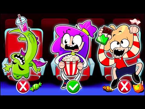 First Time at the Movies! 🎬 | Too Many Sweets at the Movies! 🍭 Are Sweets Not Allowed?