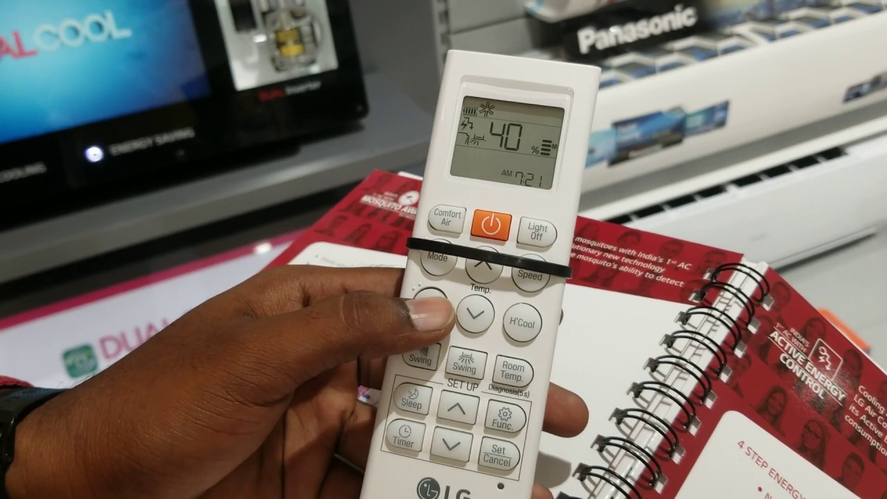 LG Ac Active Energy Control Option 🔧 YouTube