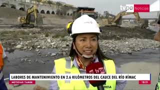 Lima Expresa continua con los trabajos de mantenimiento preventivo en el cauce del río Rímac