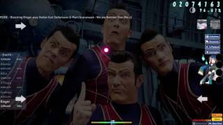 We are number one but on osu with shaking cursor