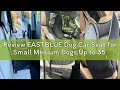 Review EASTBLUE Dog Car Seat for Small Medium Dogs Up to 35 lbs, 2 Memory Foam Pads Dog Booster Car