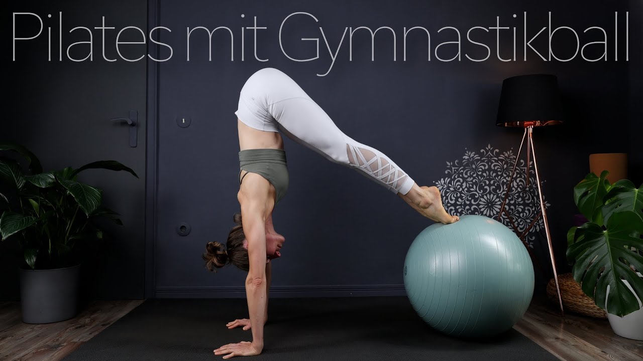 40 Min Full Body Pilates mit Gymnastikball für Fortgeschrittene | effektives Ganzkörpertraining