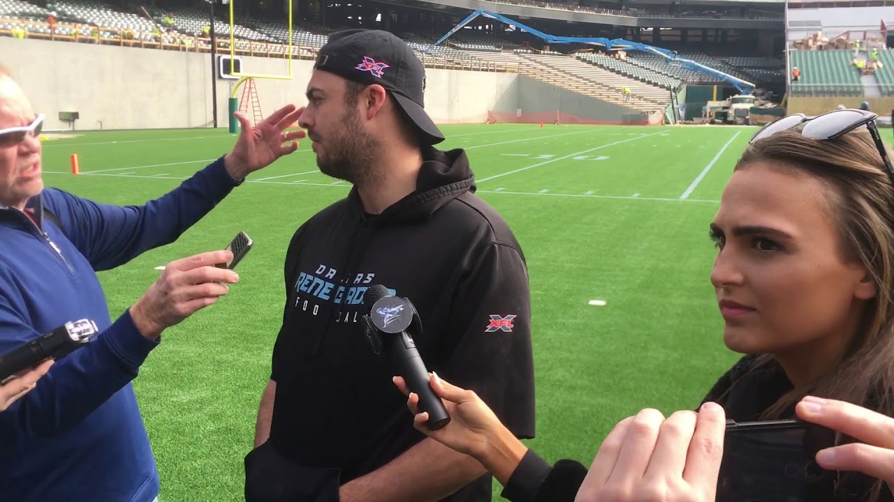 Landry Jones Dallas Renegades Press Conference YouTube