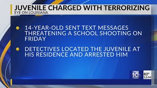 14-year-old charged with terrorizing