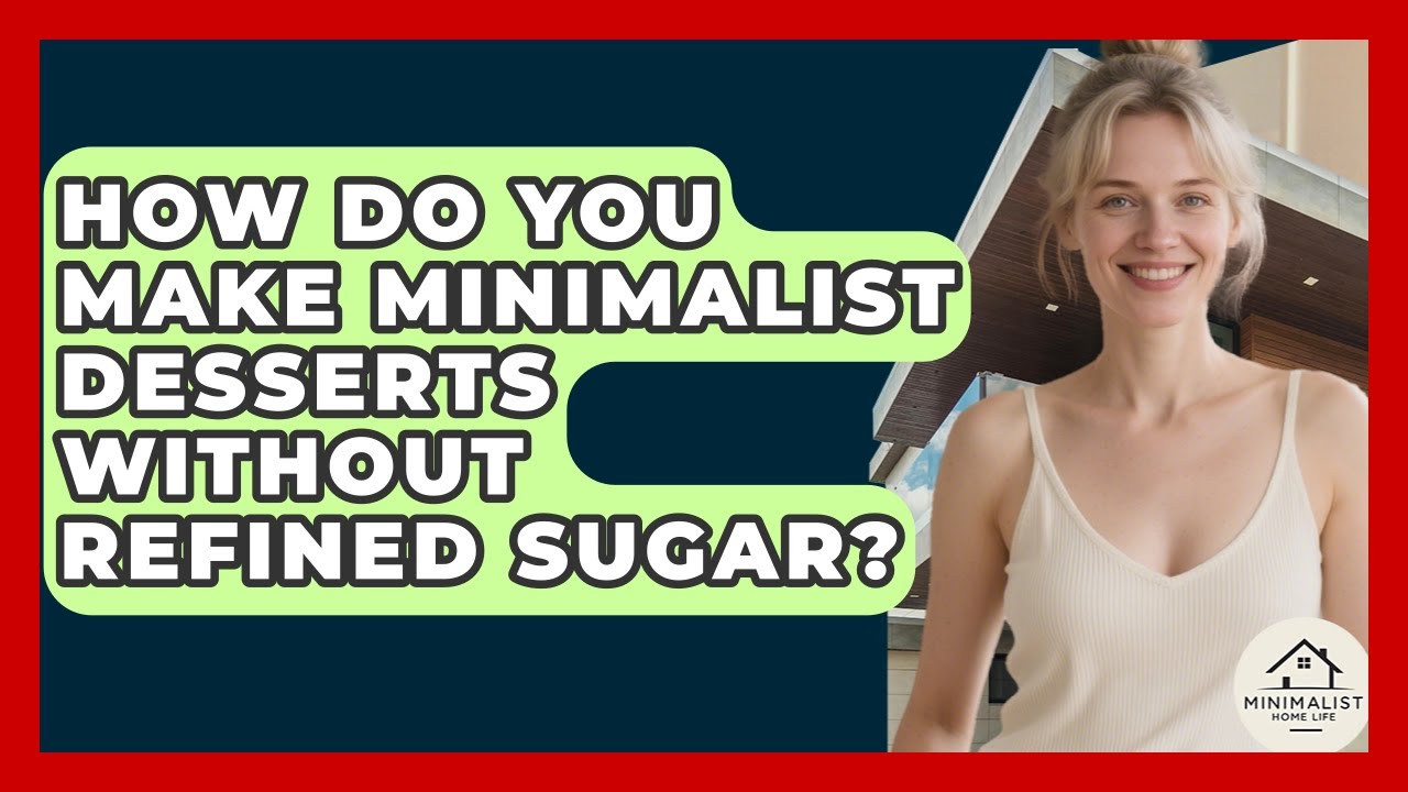 How Do You Make Minimalist Desserts Without Refined Sugar? - Minimalist Home Life