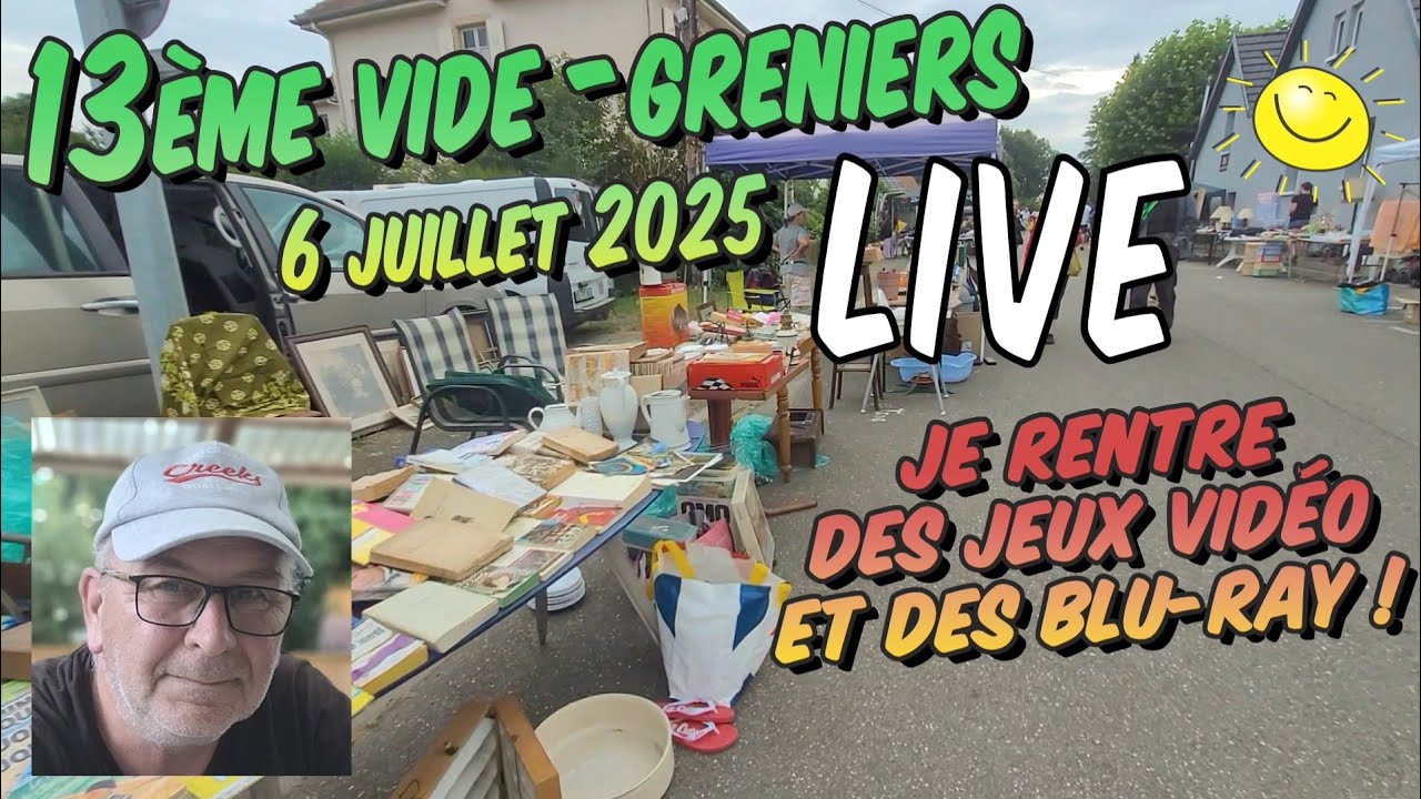 13e VG LIVE du 6 juillet, je rentre des Jeux vidéo et des Blu-ray !