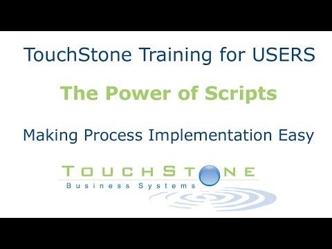 TouchStone Process Tools - Scripting