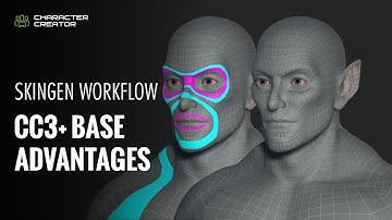 CC SkinGen MasterClass #1 - Character Creator 3 SkinGen Workflow with new CC3+ Base Advantages