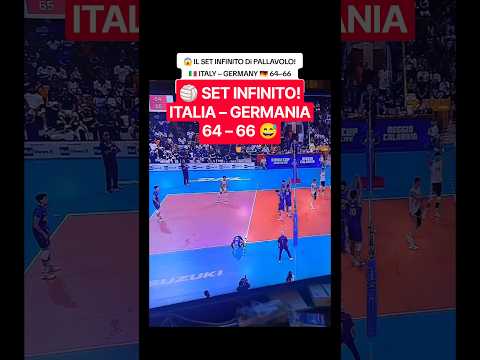 Video Set da Record Volley che sembrava non finire mai! Italia – Germania: 64–66.