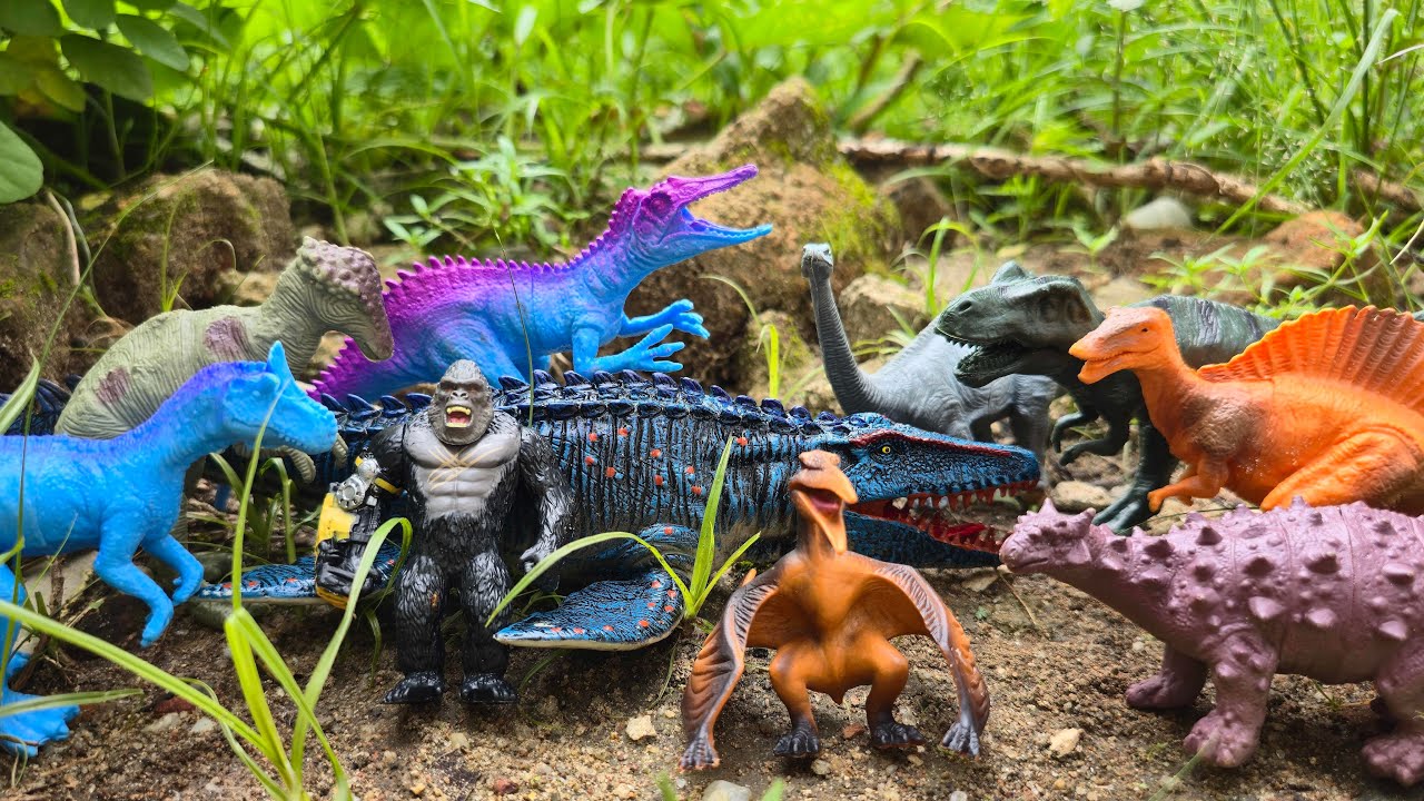 Menemukan Dinosaurus T-Rex Spinosaurus Brachiosaurus Allosaurus Mosasaurus Ankylosaurus Pteranodon