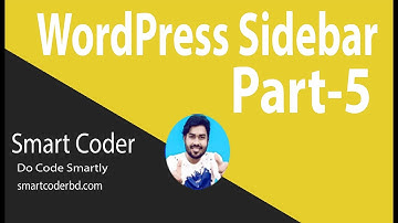 WordPress Theme Development Bangla Tutorial for Beginners Full Step By Step -(Sidebar-5 ) Part 25