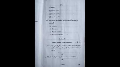 Paper physical chemistry/2021/RDVV University..........