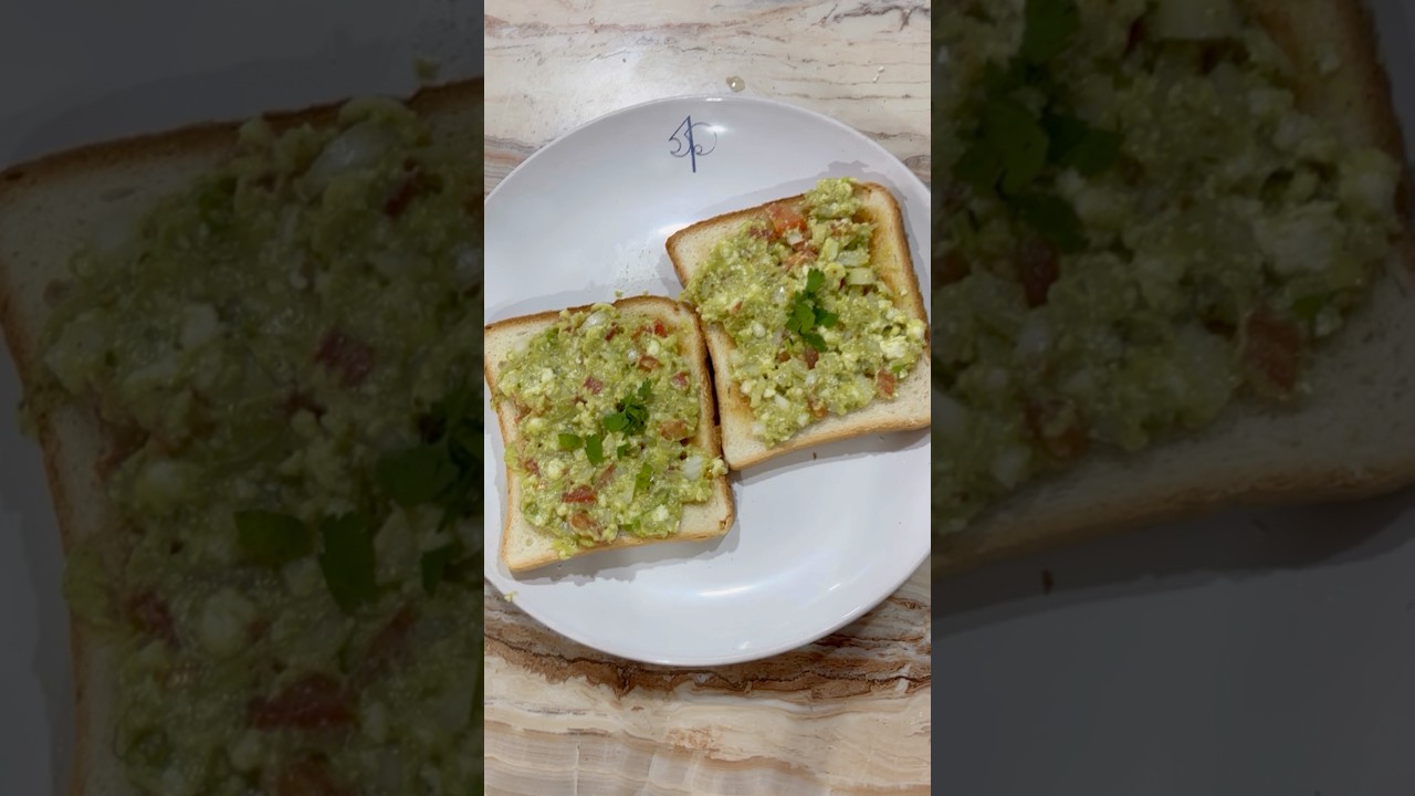 Avocado paneer toast recipe 