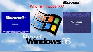 What will happen if you run Windows 1.04 and 3.0 inside Windows 95